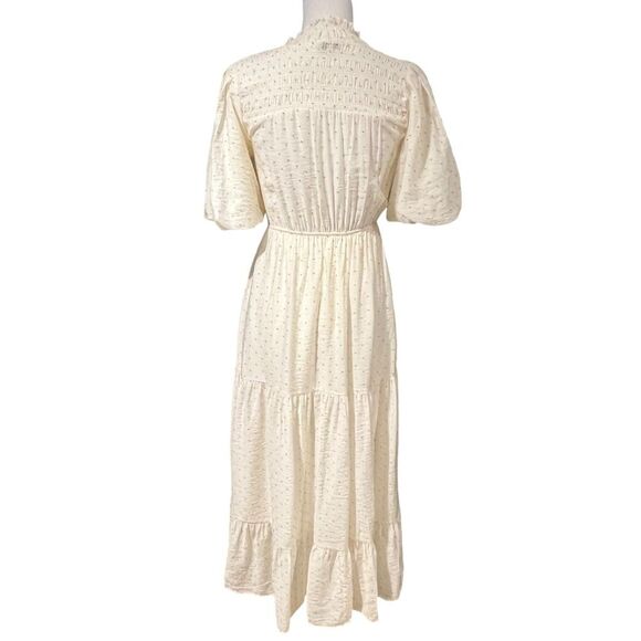 Moon River Anthropologie Smocked Maxi Dress Sz S Tiered Romantic Cottagecore - Picture 3 of 13